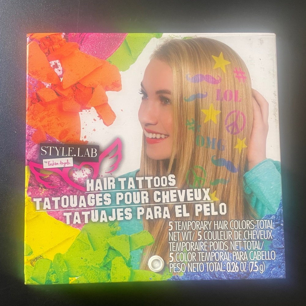 CLAIRE’S Style Lab by Fashion Angels Temporary Hair Tattoos Boxed Set $14.50 NWT